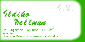 ildiko wellman business card